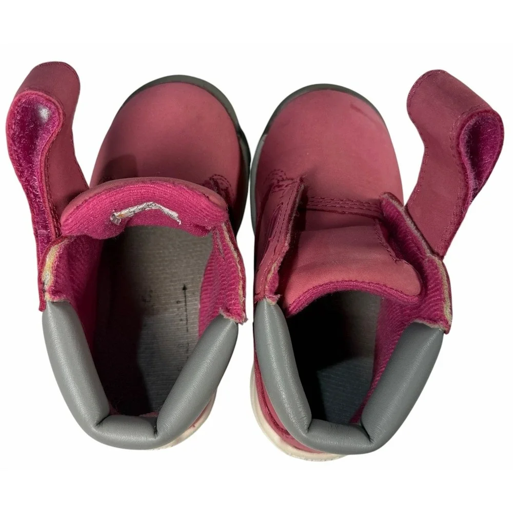 Timberland Toddler Girls Timber Tykes Hook & Loop Winter Waterproof Boots Size 5